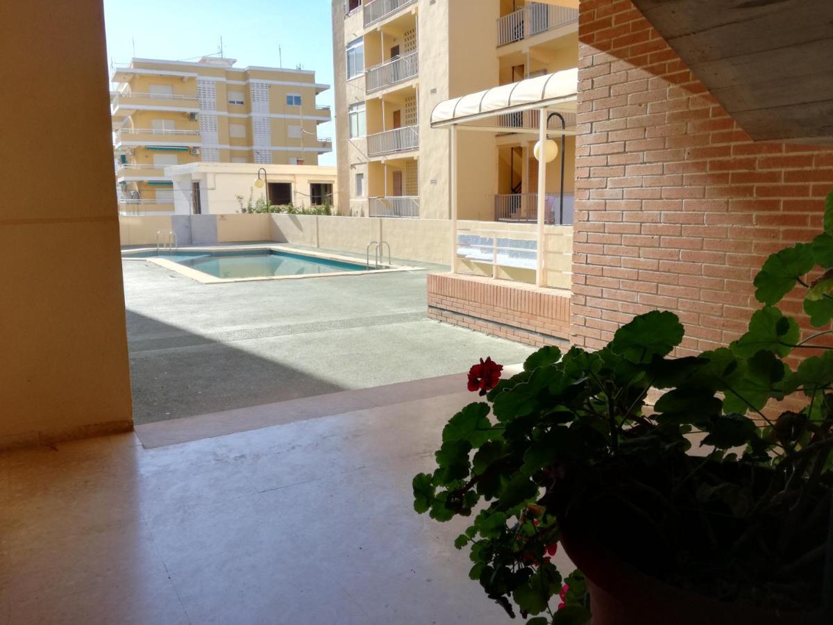 Apartamento Con Gran Terraza, Piscina Y Con Vistas Al Mar, A Solo 50 M De La Playa دياموز المظهر الخارجي الصورة
