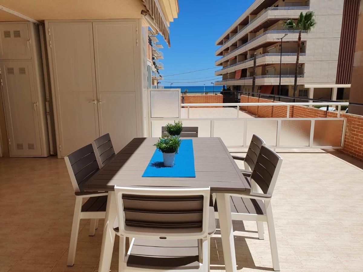 Apartamento Con Gran Terraza, Piscina Y Con Vistas Al Mar, A Solo 50 M De La Playa دياموز المظهر الخارجي الصورة